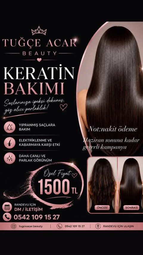 Keratin Bakımı — Özel Fiyat 1500 ₺