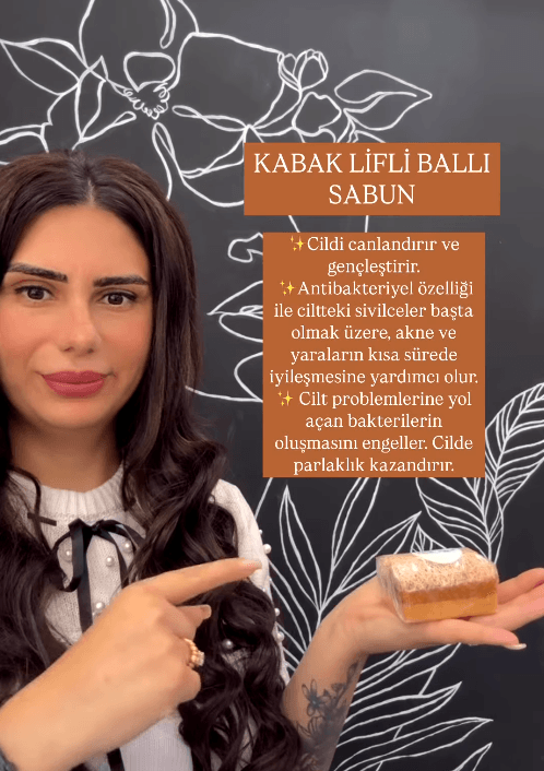 Kabak Lifli Bal & Süt Sabunu