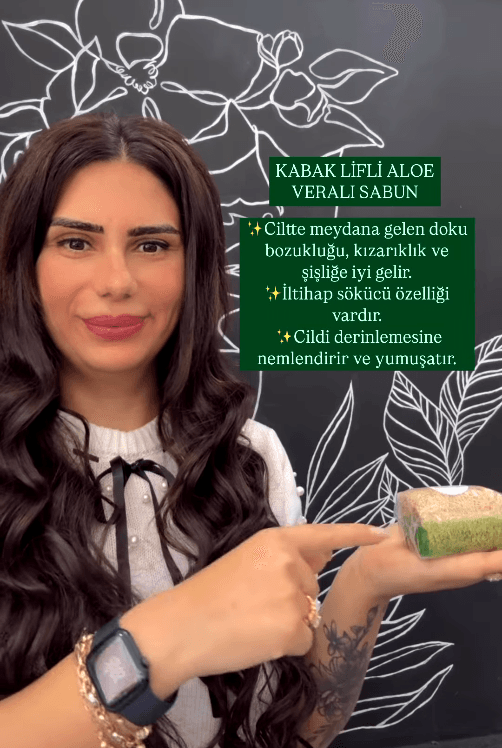Kabak Lifli Aloe Veralı Sabun